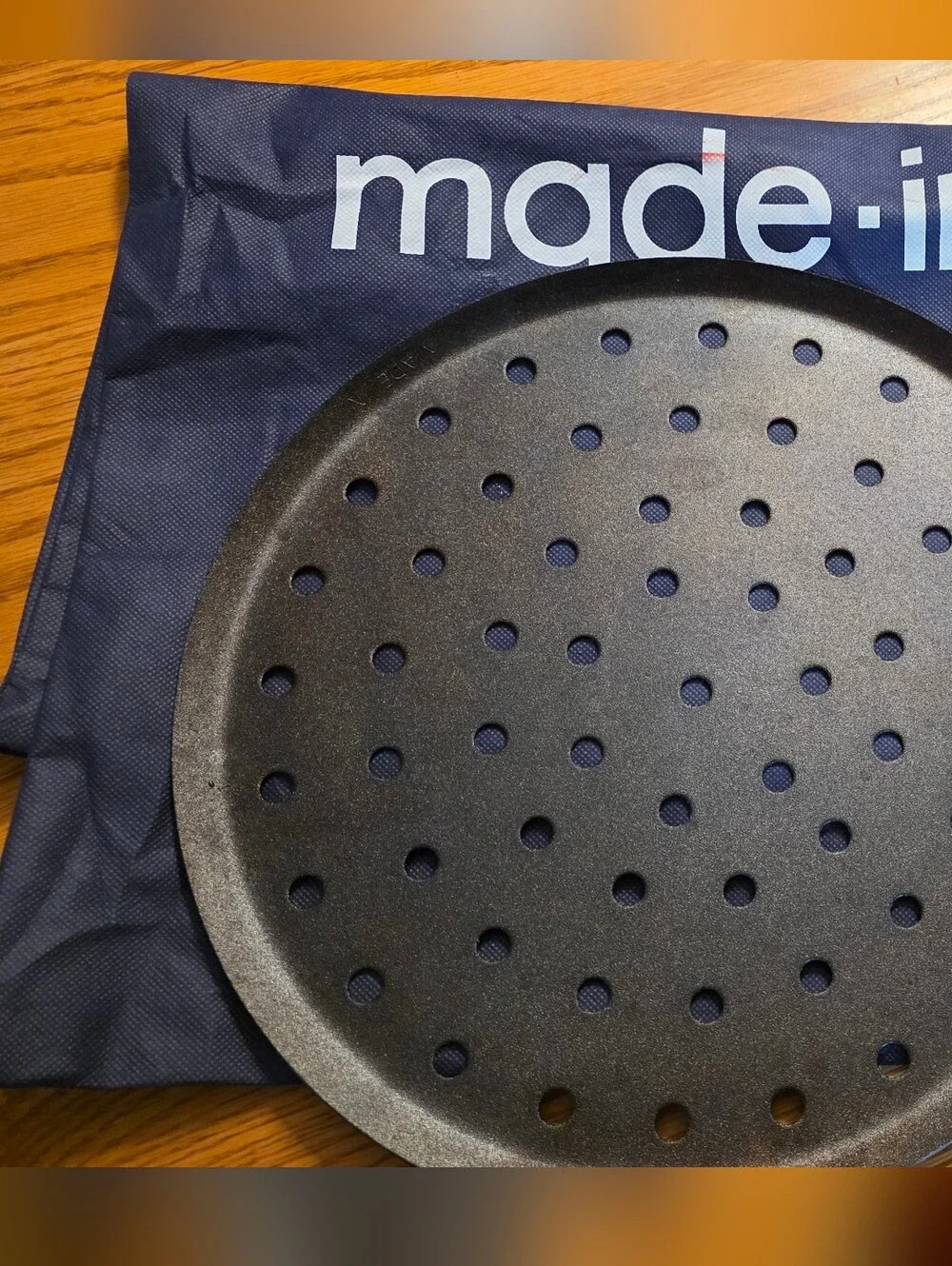 Made-in Carbon Steel Perforated Pizza Pan